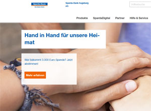 Spendenwahl der Spardabank Augsburg
