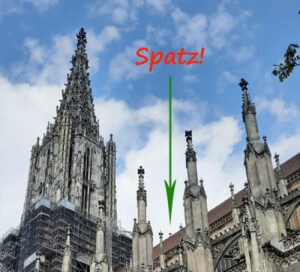 Ulmer Münster mit Ulmer Spatz